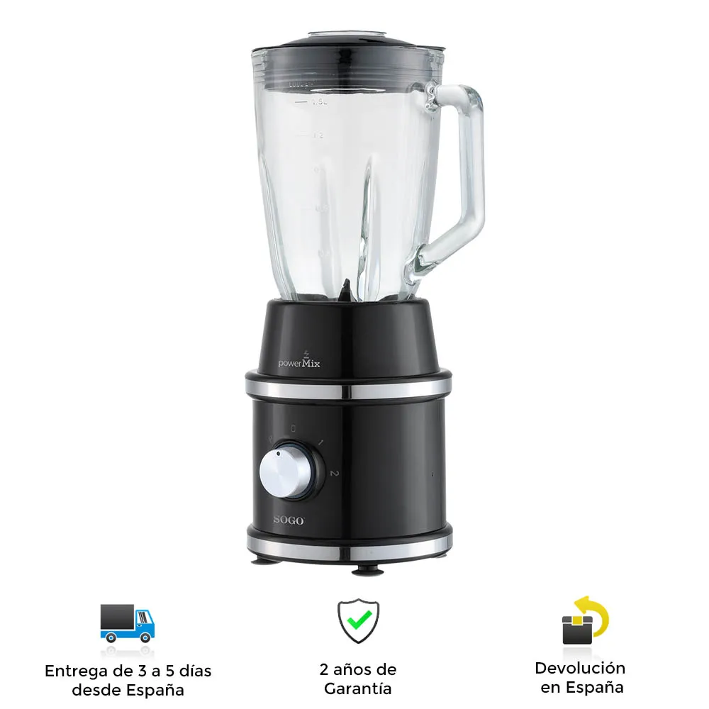 Sogo tumbler, steel blades, glass jug, rapida, powerful, portable, 1300W, 1.5L, grinder, Blender, tumbler mixer