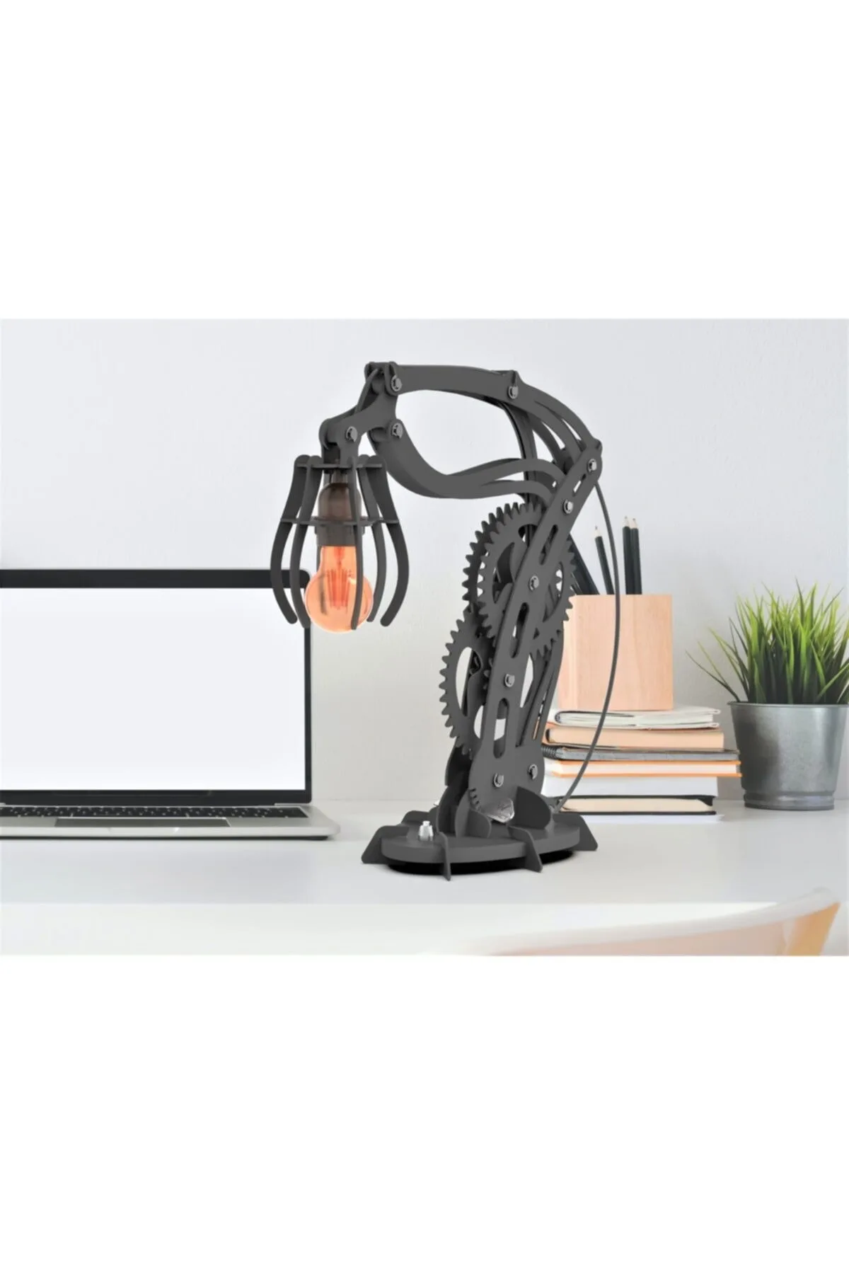 Black Wooden Decorative Study Desk Lamp Modern Table Lamp Stylish Classy Perfect for Gift to Loved Ones Study Room Lamp