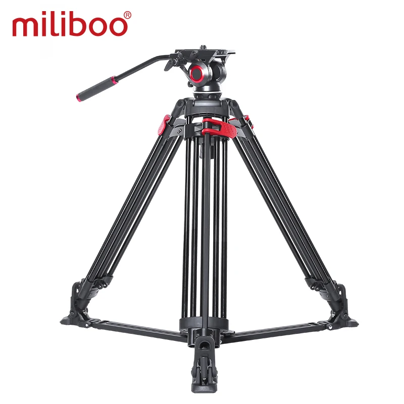Miliboo MTT605A видеоштатив профессиональная подставка для камеры с разбрасывателем заземления для цифровой зеркальной видеокамеры свадебная фотография путешествия