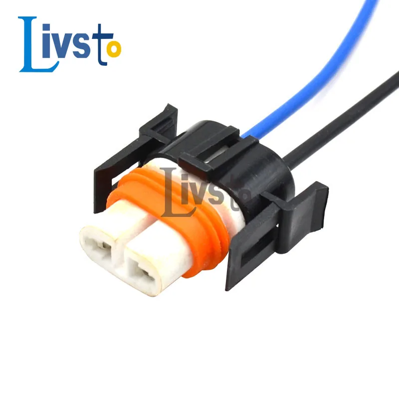 2 Pin Keramik Auto H11 Scheinwerfer Glühbirne Halter Sockel Auto Kabelbaum Stecker