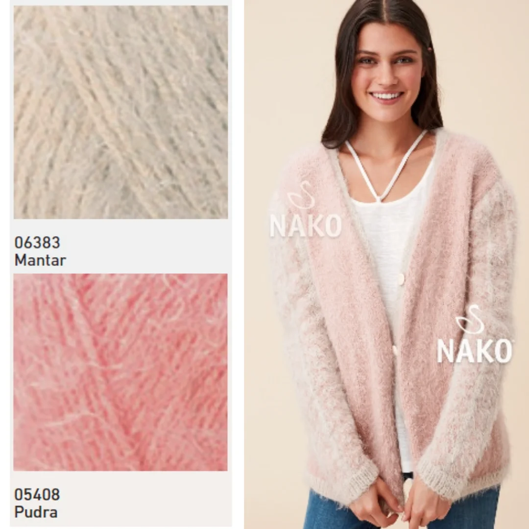 Nako Paris miękkie ciepłe przędzy na dzierganie ręczne szydełkowanie Amigurumi DIY dziecko dzianiny szalik koc ponczo Cardigan czapki