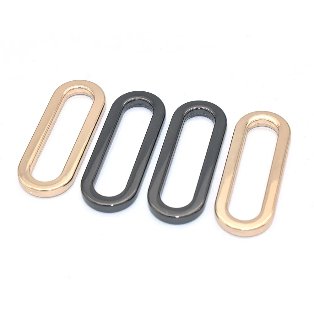 Flat Oval O Rings Belt Buckle Purse Rings - Non Welded Elliptical Ring Oval Buckle Strap Connector Rings For Handbag Webbing