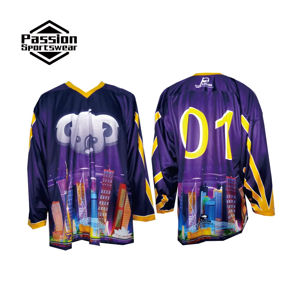 

Passion Sportswear Custom Adult and Youth Sizes Australia Reversible Ice Hockey Jersey