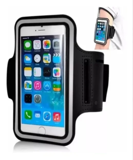 Braçadeira Esportiva Porta Celular for running Universal 5.5 Polegadas display and key holder