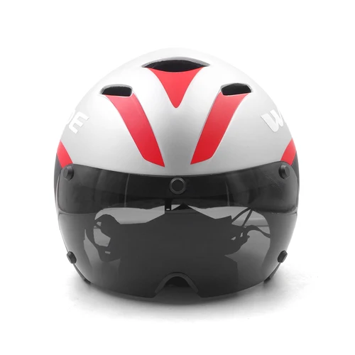 Imagen 2 del producto TT-Casco de Ciclismo para hombre, gafas con lentes, triatlón, triaero, bicicleta de carretera, Timetrial, accesorios de Ciclismo