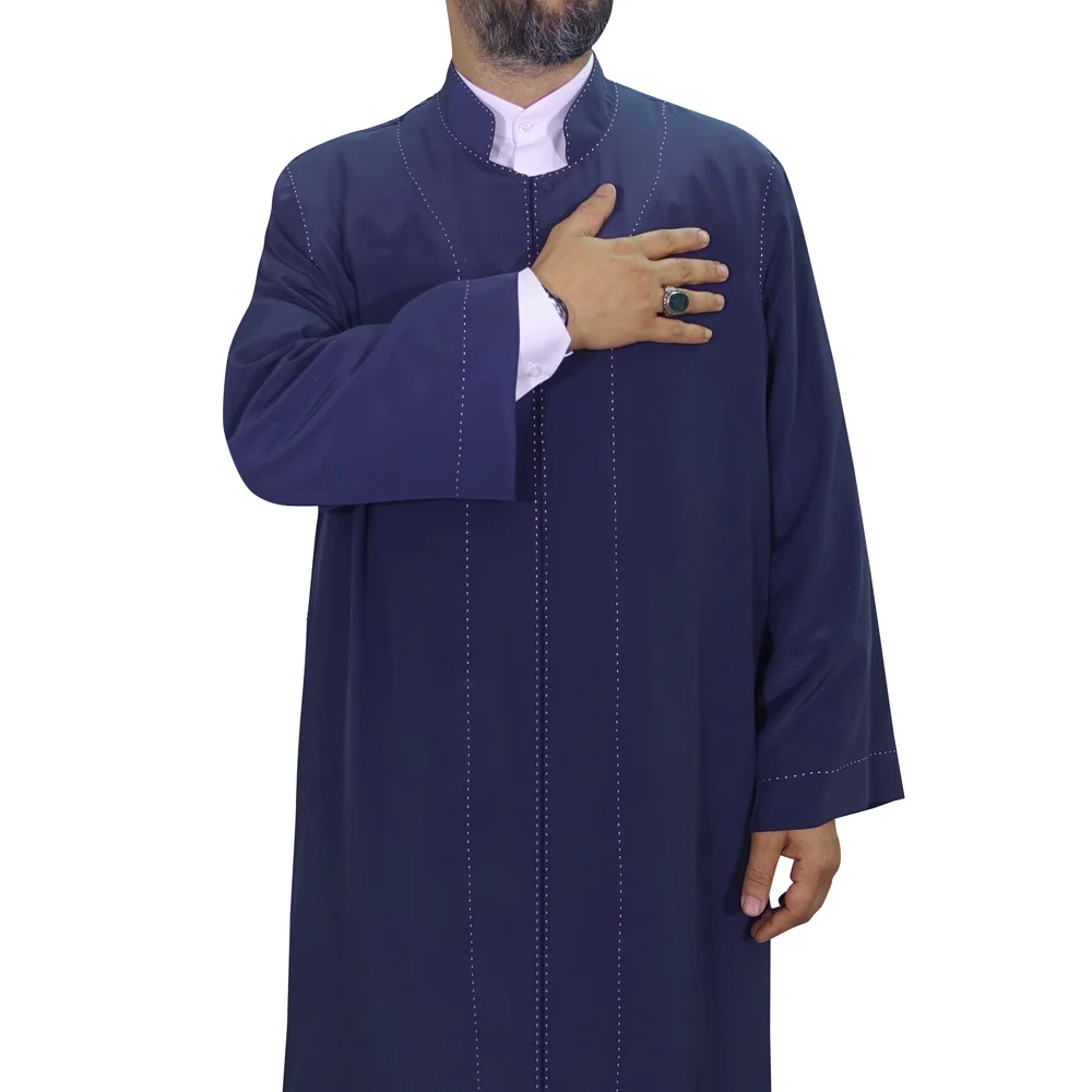 2022 Punctuated Robe Saudi Arabia มุสลิม Qamis Man Jubba Thobe Robe Namaz ดูไบ Abaya Gomis Homme