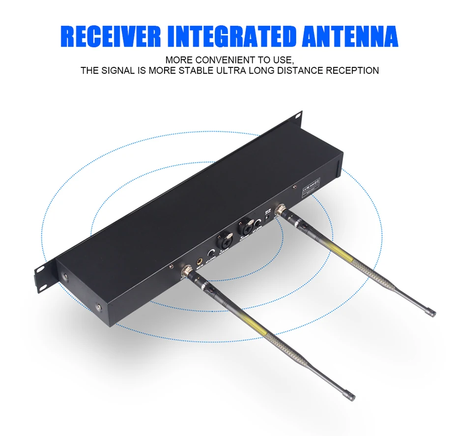 Debra ER-202 profesjonalny UHF bezprzewodowy w Monitor systemu ucha z wieloma nadajnikami dla występ na scenie