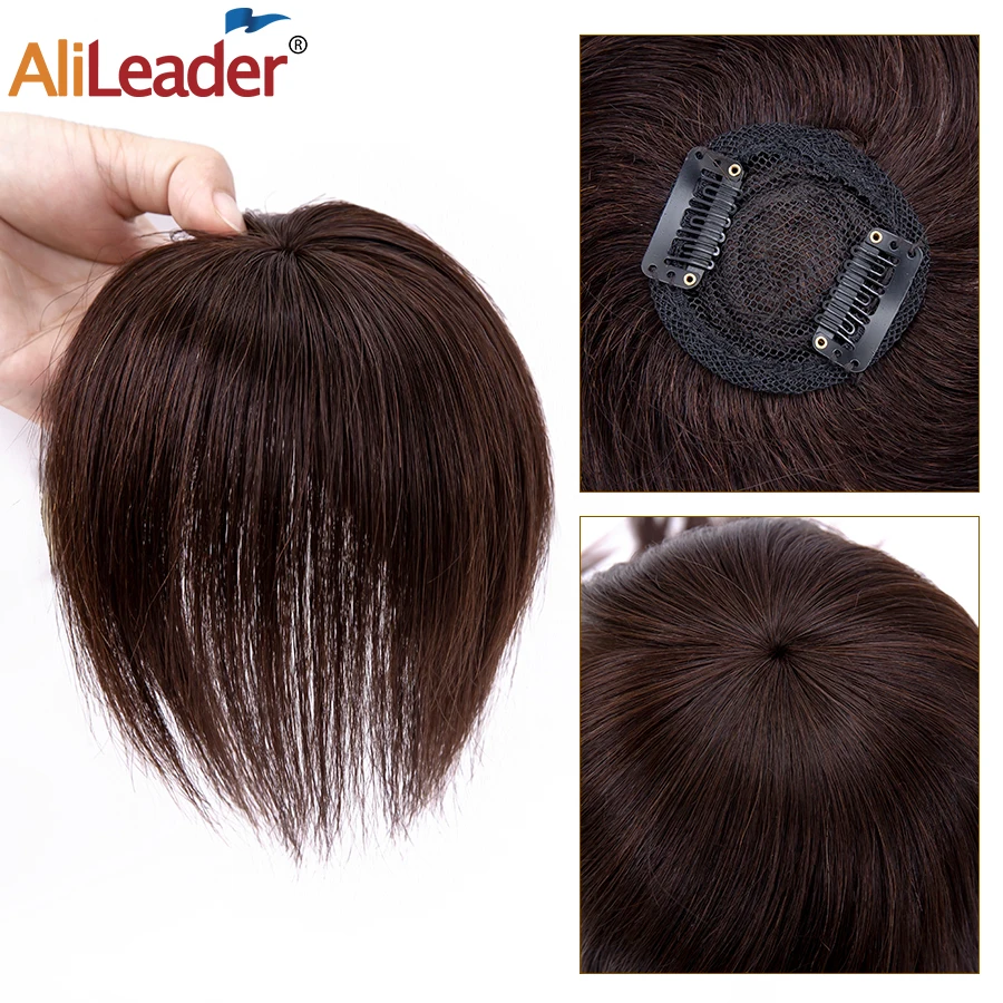 Hair Pads Invisible Seamless Hairpieces Natural Hairline Cover Head Skin Hairs Clip In Hair Proteic Fiber Fake Hair For Women