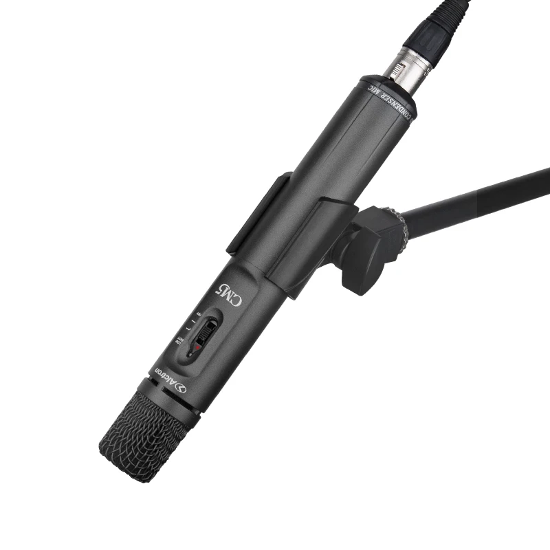 Alctron CM5 professional instruments mic, multiple switch, slim body, lightweight, battery and phantom power to choose