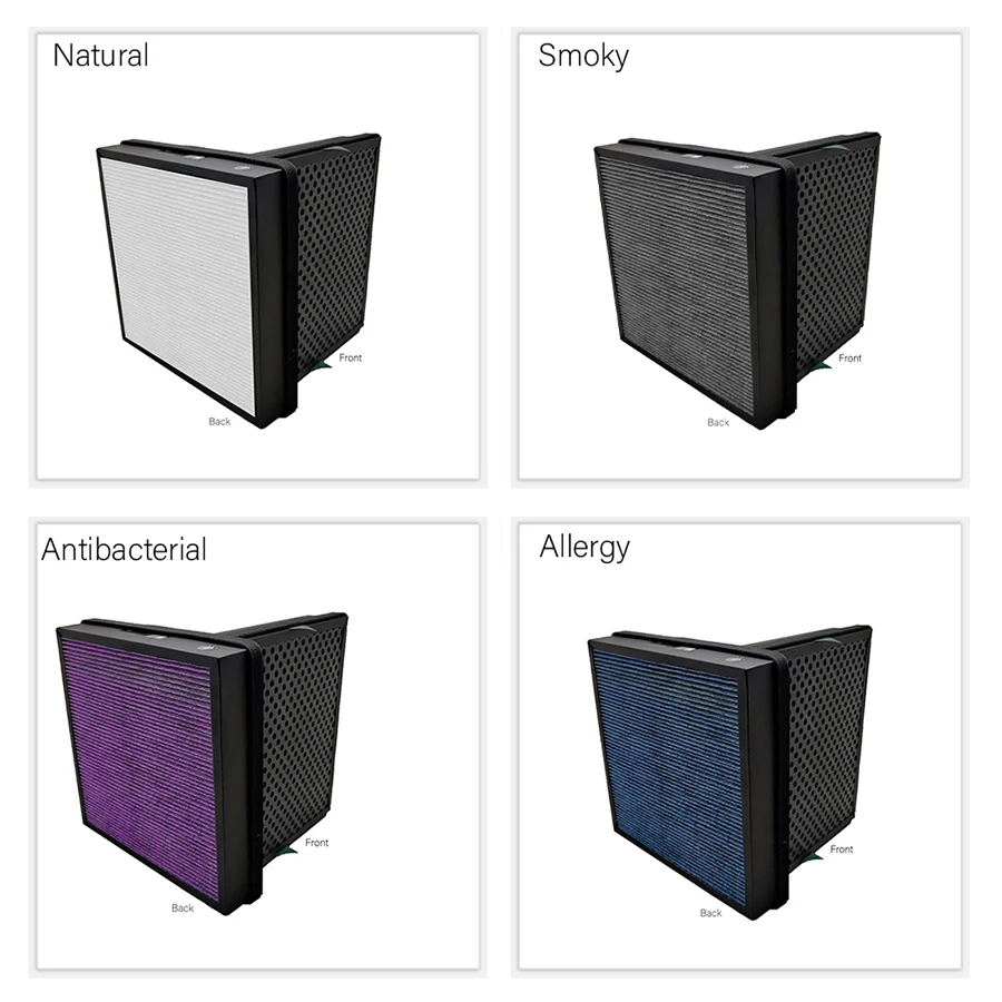 Filtro personalizado hepa + carvão ativado composto multifuncional filtro 280*280*30mm para boneco h680к e filtro protetor