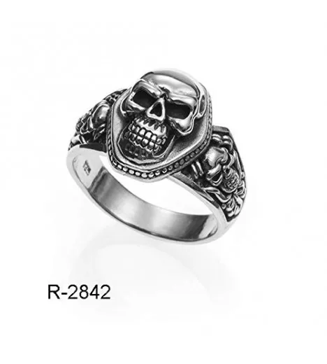 Anillo Plata Calavera San La Muerte, Fabricado en España Plata Maciza (22)