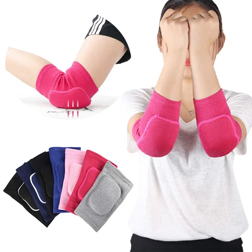 Coderas elásticas de esponja gruesa, protectores de rodilla para codo, baloncesto, voleibol, deporte, funda para brazo, almohadilla para adultos y niños
