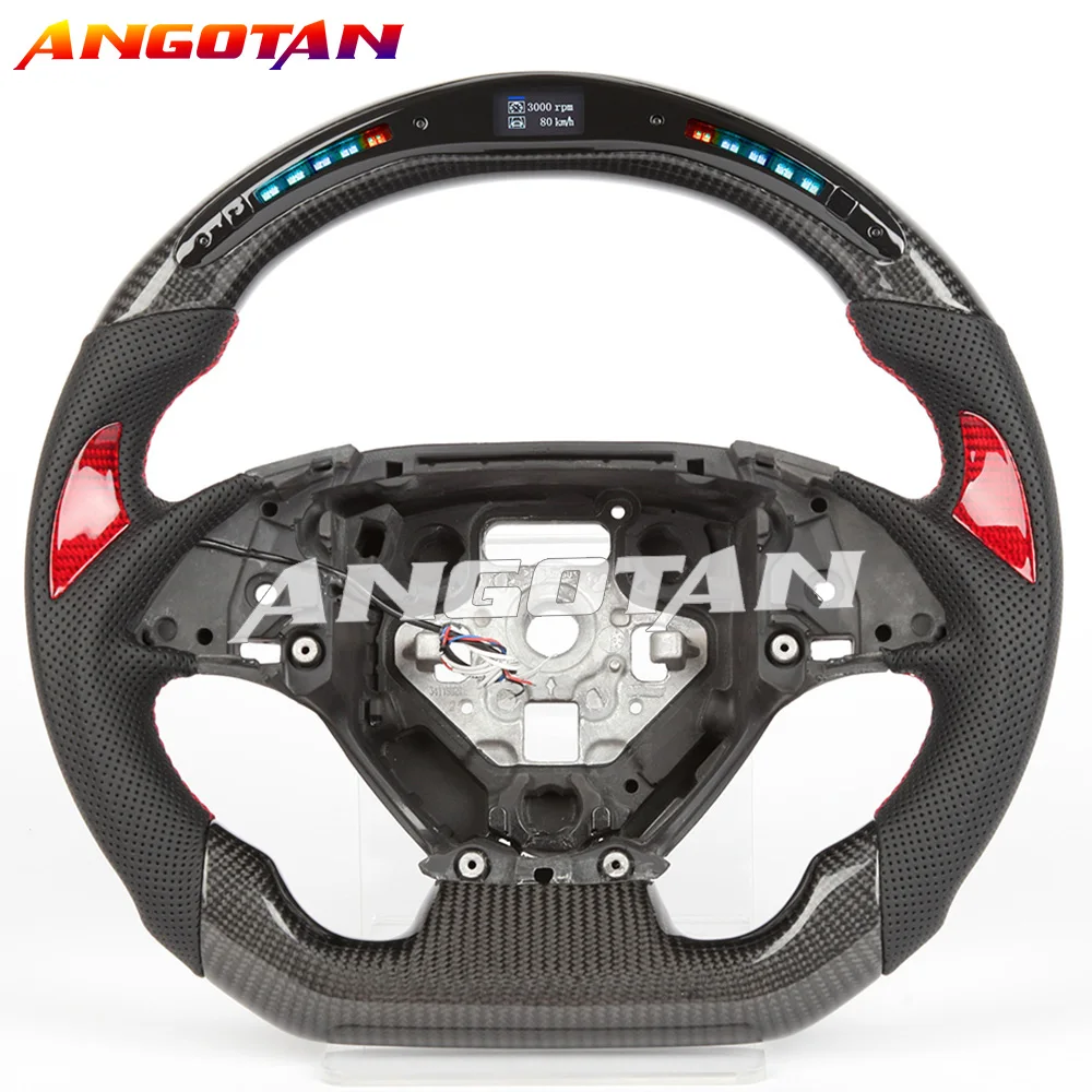 Sports Steering Wheel 100% LED Carbon Fiber Steering Wheel Fit For Chevrolet Camaro 2016-2020 Chevy SS 1LE ZL1