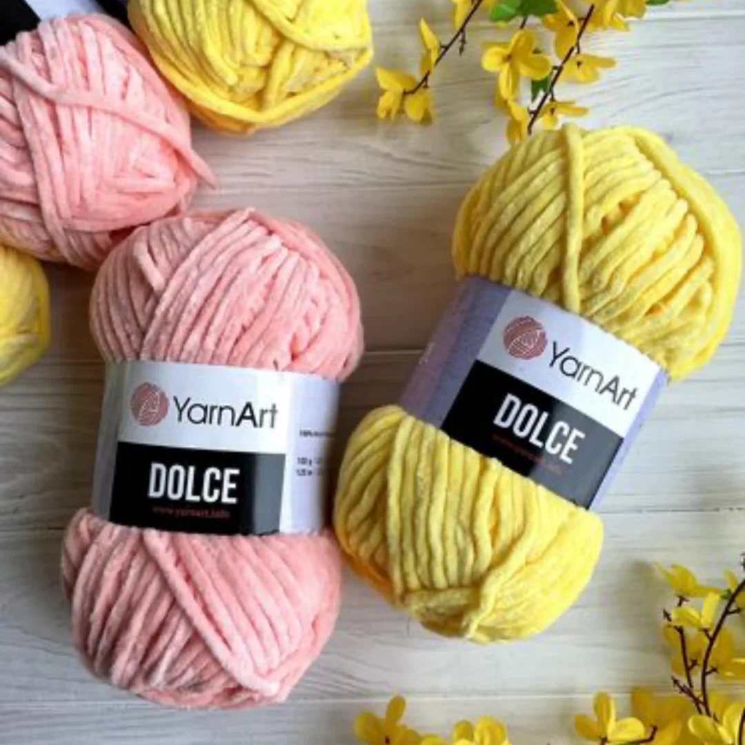 Yarnart Dolce 100g Soft Warm Velvet Yarn for Hand Knitting Crochet DIY Baby Knitwear Scarf Blanket Shawl Sweater Cardigan Beanie