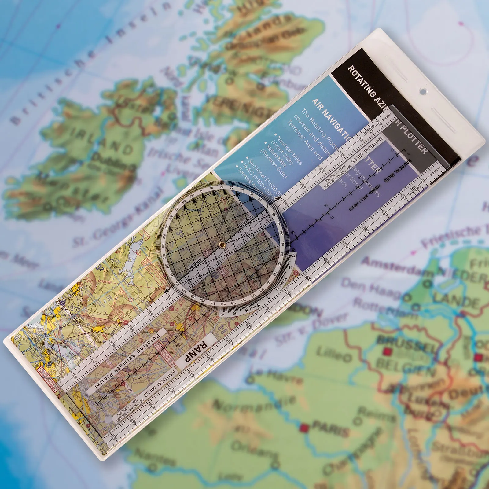 Kunststoff Luft Pilot Flight Training Nautische Meilen Azimut Ultimative Rotierenden Navigation Plotter