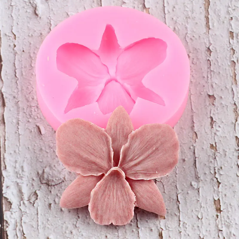 Flower Silicone Mold Rose Daisy Orchid Cupcake Topper Fondant Cake Decorating Tools Candy Resin Clay Chocolate Gumpaste Moulds