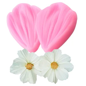 Menjepit Daun Cetakan Silikon Kelopak Bunga Peony Cetakan Fondant Alat Dekorasi Kue Cetakan Gumpaste Cokelat Kue DIY Cetakan 8 cetakan kelopak penjualan terbaik - №