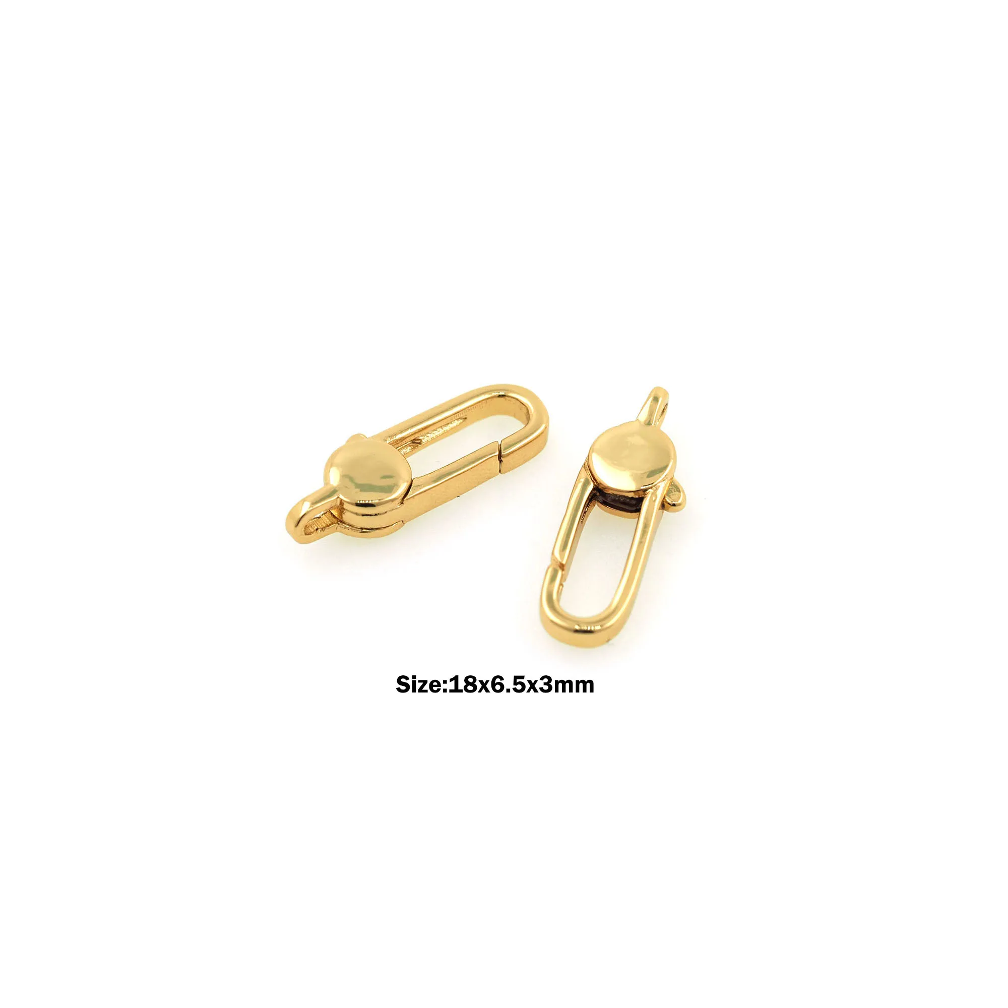 

High Quality Polished Gold Filled Lobster Buckle Hook End Buckle Connector for Necklace Bracelet Jewelry Jewelry DIY Making