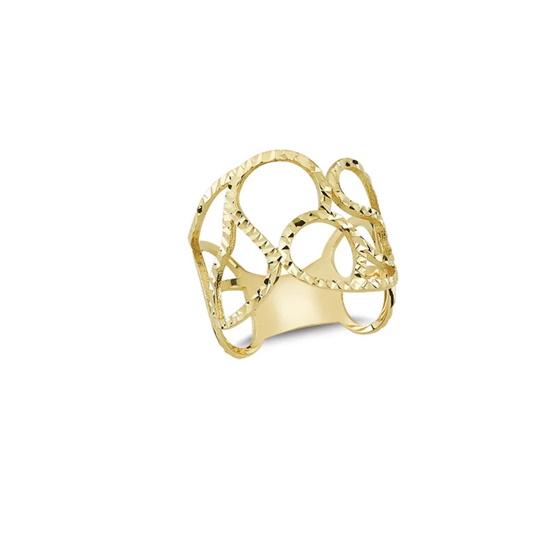 

14K Solid Gold Art Design Fashion Ladies Ring