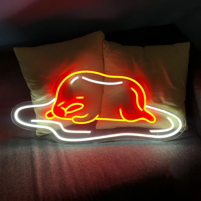 

Lazy egg Neon Signs Custom Signs Led Light Sign for Bedroom Room Home Wall Decoration Kids daughter Son Birthday Gifts Party