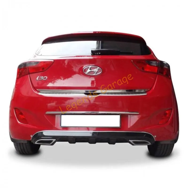 

For Hyundai i30 2012-2017 Rear Bumper-Exhaust Extension Spare Parts Spoilers Wings Flaps Exterior Interior Skirts