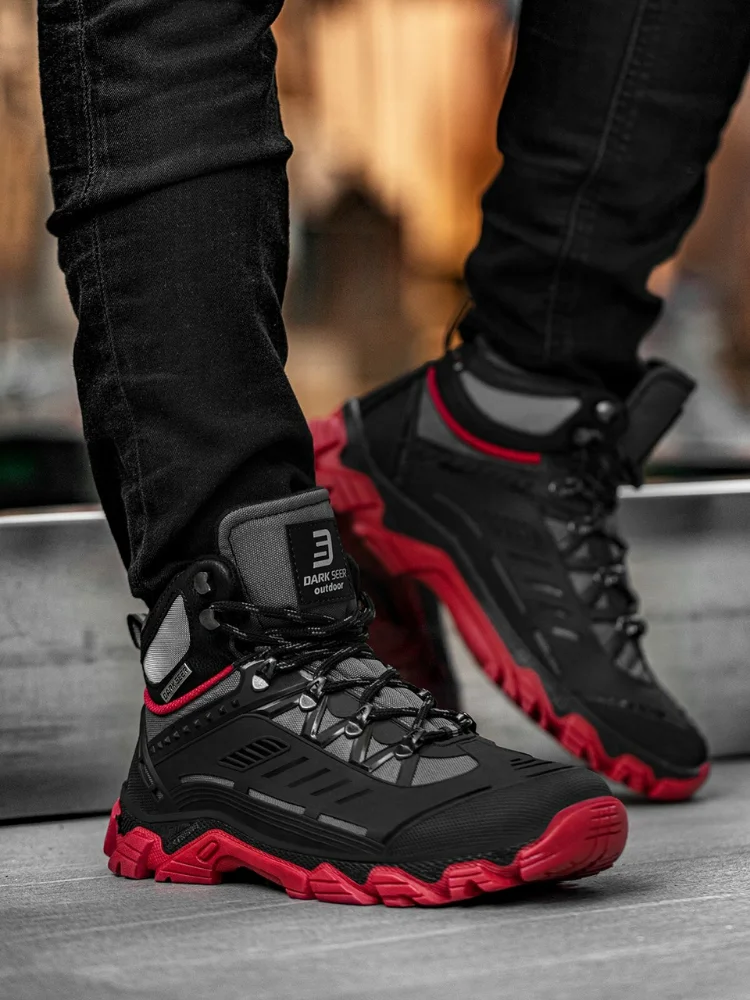 Sepatu Bot Trekking Luar Ruangan Uniseks Asap Hitam 2021 Sepatu Hiking Luar Ruangan Sepatu Olahraga Ringan Kualitas Tinggi