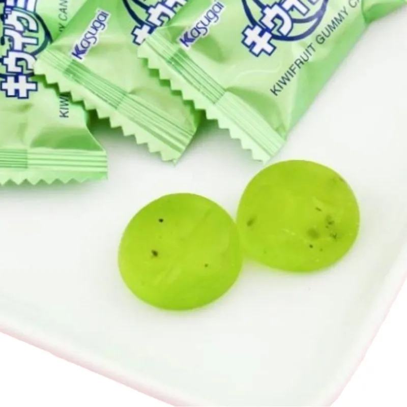 Caramelo Gomoso de japonesa Sabor Kiwi Kasugai 107G*2 unidades