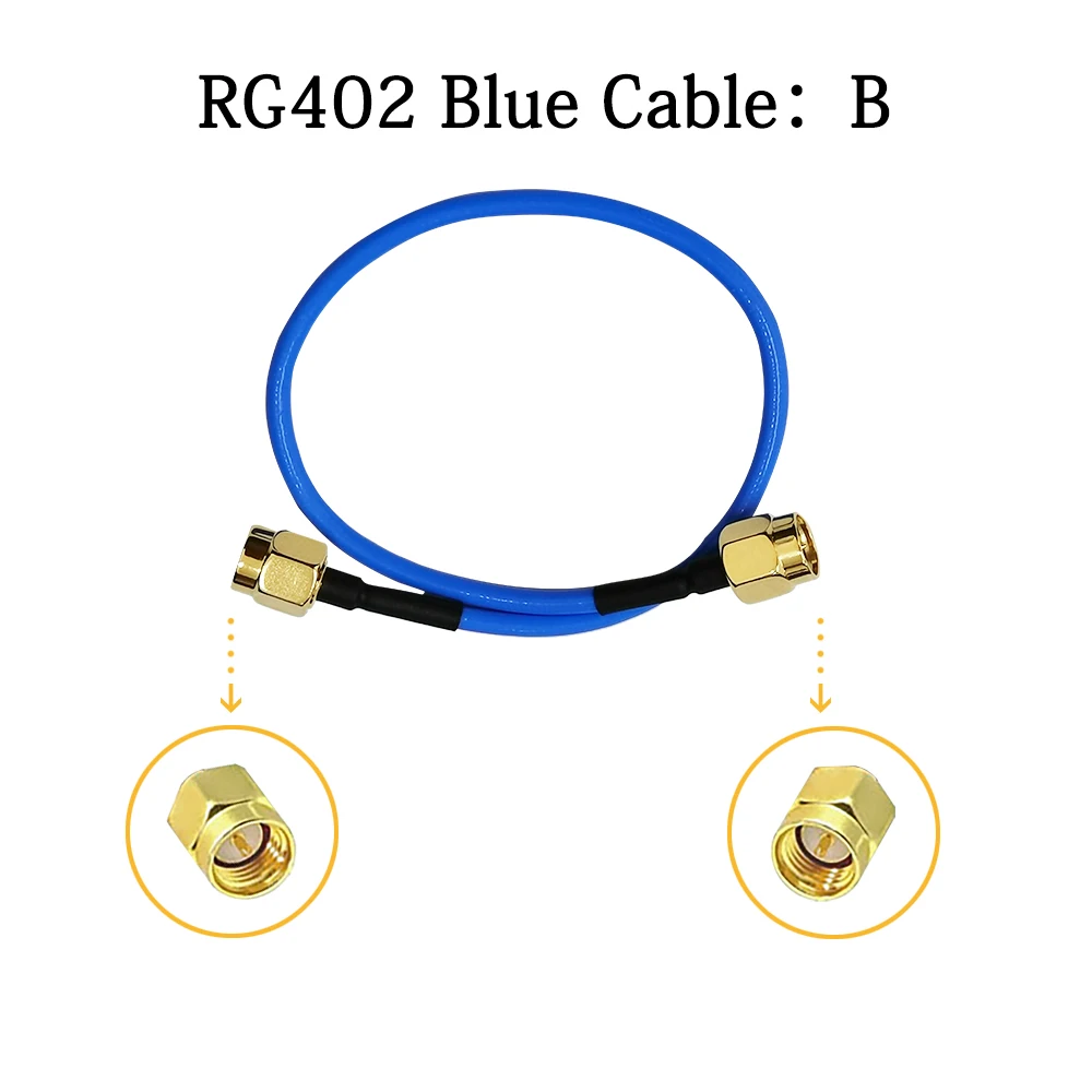 SMA Male To SMA  OR RP SMA MALEMale RF Coaxial Cable RG402 Cable High Frequency Test Cable 50ohm