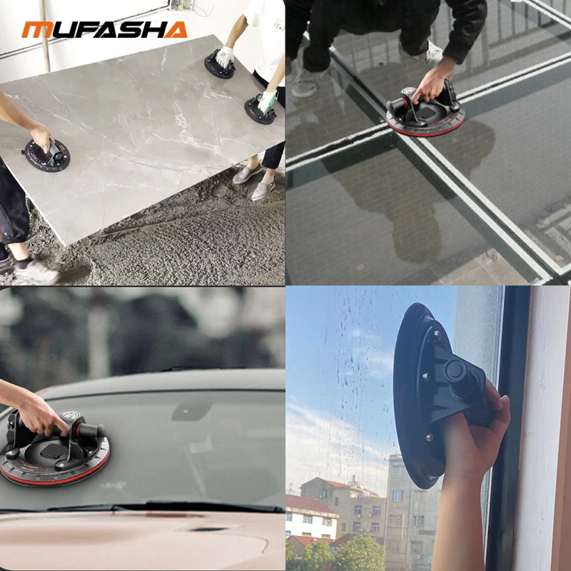 MUFASHA Tile Suction Cup 200mm Diameter Glass Desktop Sucker From 50 to 135KG Tile Suction Cup