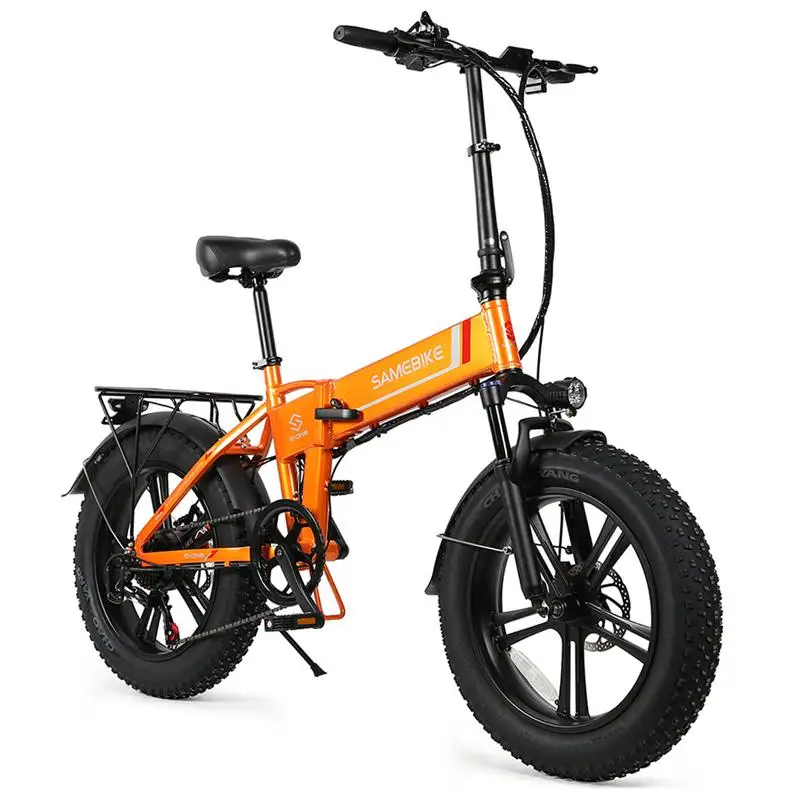 

SAMEBIKE T7 20 INCH FAT TIRE ELECTRIC BIKE 48V 750W MOTOR SNOW BICYCLE WITH FULL SUSPENSION AND SHIMANO 7 SPEED