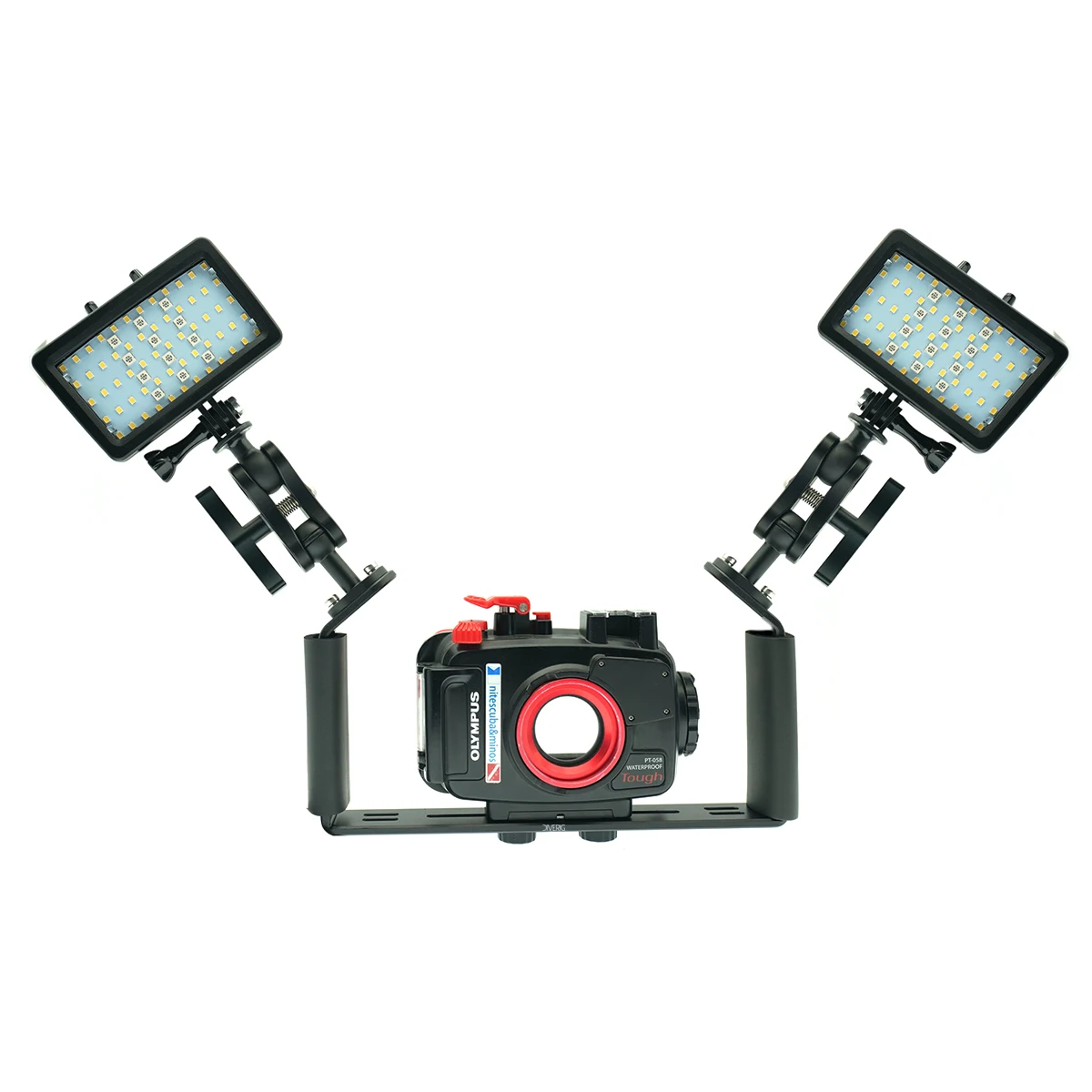 Luz de vídeo de buceo Cámara LED RGB Fotografía subacuática Luz de vídeo Impermeable 130 pies (40 m) para cámaras Gopro, DSLR (recargable)