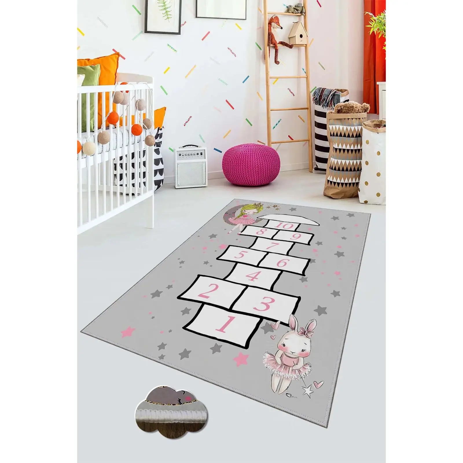 Fun Hopscotch Room Game Carpet Rug Tateme Tatami  Mat Decoration Bedroom Decor  Quarto Kilim