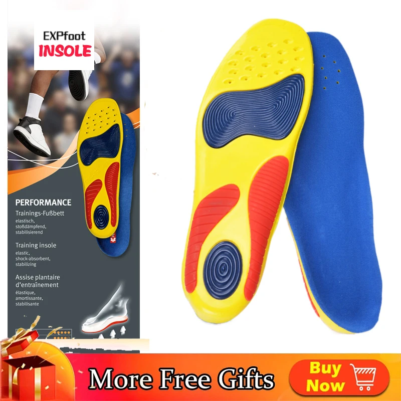 

Premium Athletes Sport Insole Gel Heel Forefoot Absorbs Shock Arch Support Extreme Comfort Silpure Antimicrobial Reduces Odor