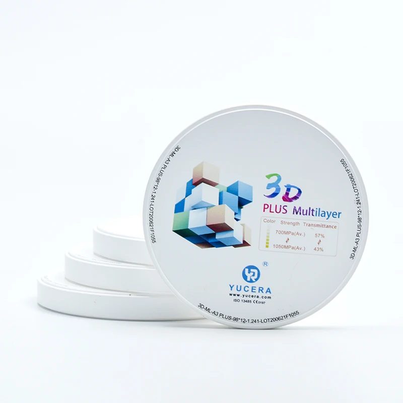 Yucera dental zirconia teeth whitening blanks for dentistry CAD CAM