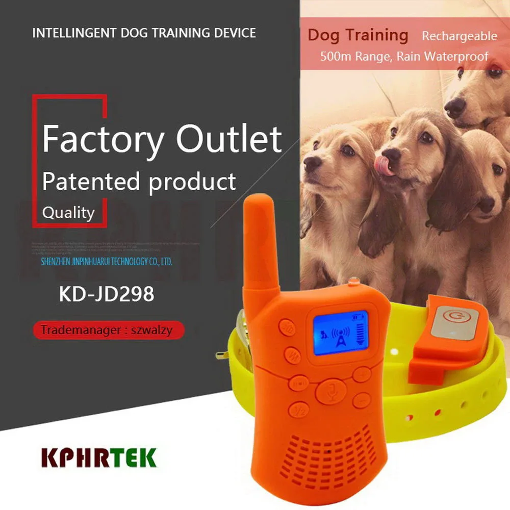 

Intelligent Dog Training Collar Device KPHRTEK Walkie talkie Vibration Function Training Collar 100g2280