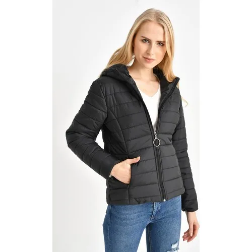 ผู้หญิงสีดำ Inflatable เสื้อ Ultra Light Down ผู้หญิง Matte ผ้าน้ำหนักเบาผู้หญิง Windbreaker Parka Down Coat plus เสื้อ