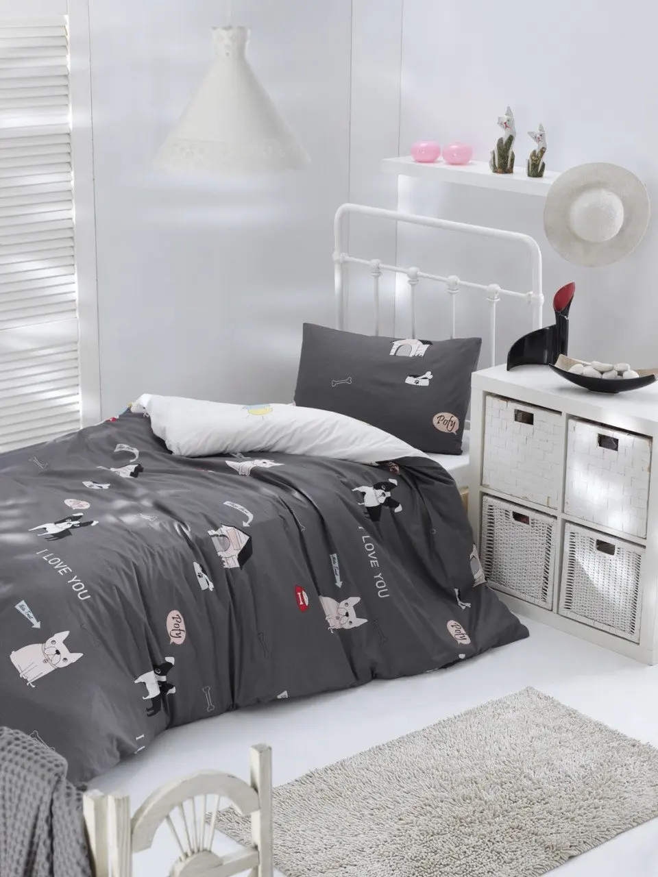 

Duvet Cover 2 Pieces Set Single Size Linen %100 Cotton Pillow Basic Queen Bed Home Textile Natural Nordic