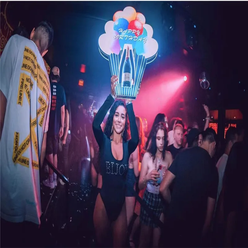 LED butelka do szampana prezenter do salonu