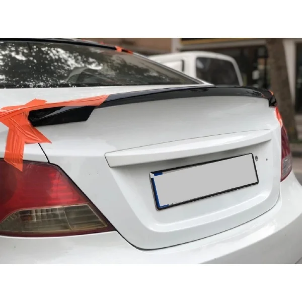 

For Hyundai Accent 2011-2017 Spoiler Fiber Fiberglass Material Rear Trunk Spoiler Wing Trunk Lip Car Styling Fully Compatible