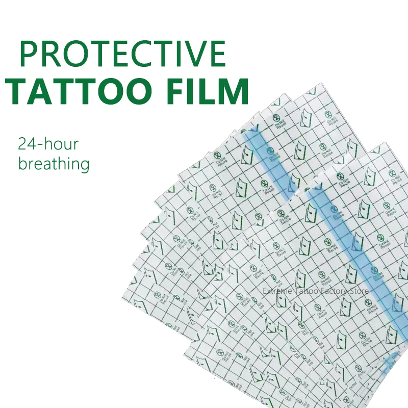 À prova dwaterproof água tatuagem aftercare film pele protetora cura tatuagem ataduras adesivas respiráveis multi-tamanho reparação tatuagem remendo ferramenta