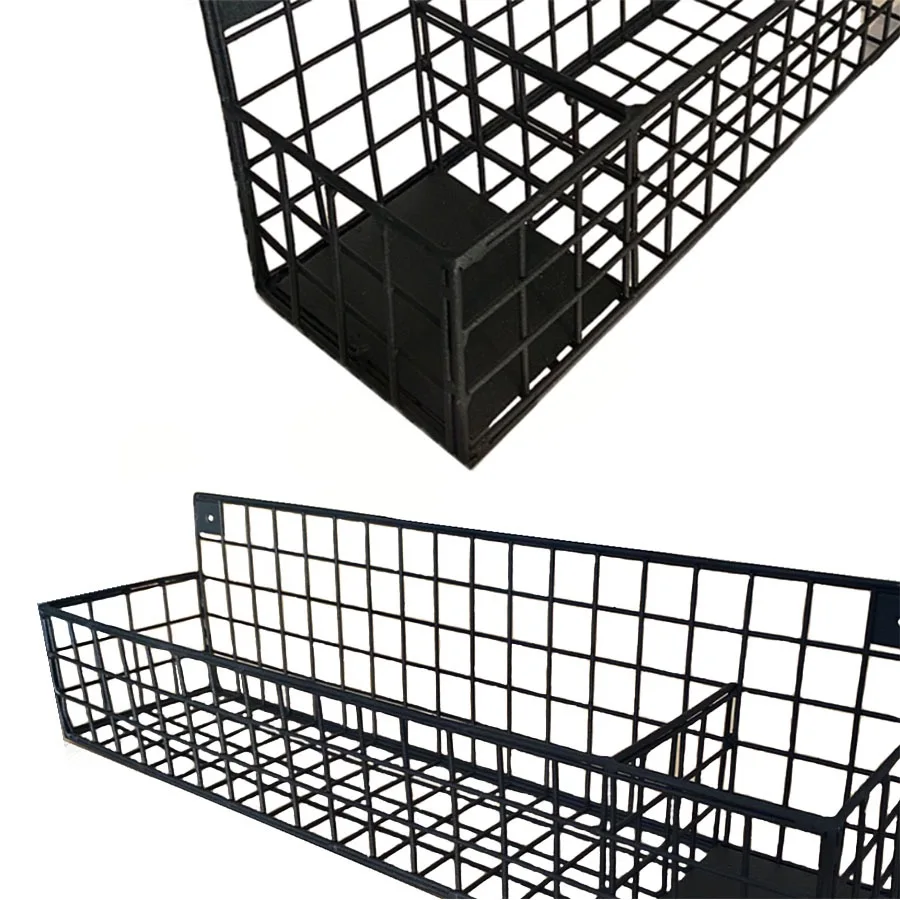 Besi Dinding Rak Kamar Mandi dan Dapur Logam Organizer 2 Buah Set WD242