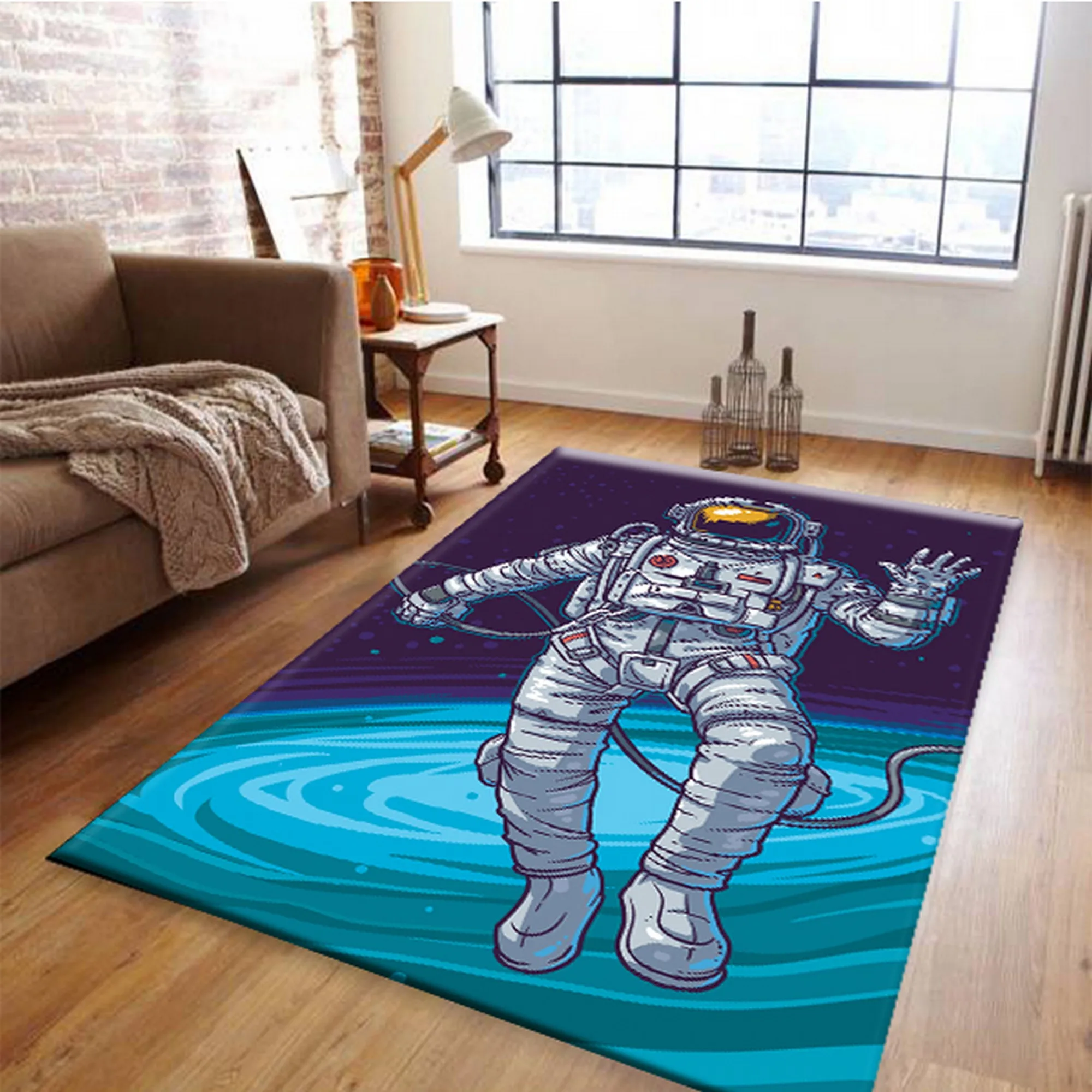 Rug,Carpet,Astronaut Rug,Astronaut Pattern Rug,Kids Room Carpet Rug,Kids Room Rug,Teen Rug,Wall Decals For Boy Room,gezcocuk-290