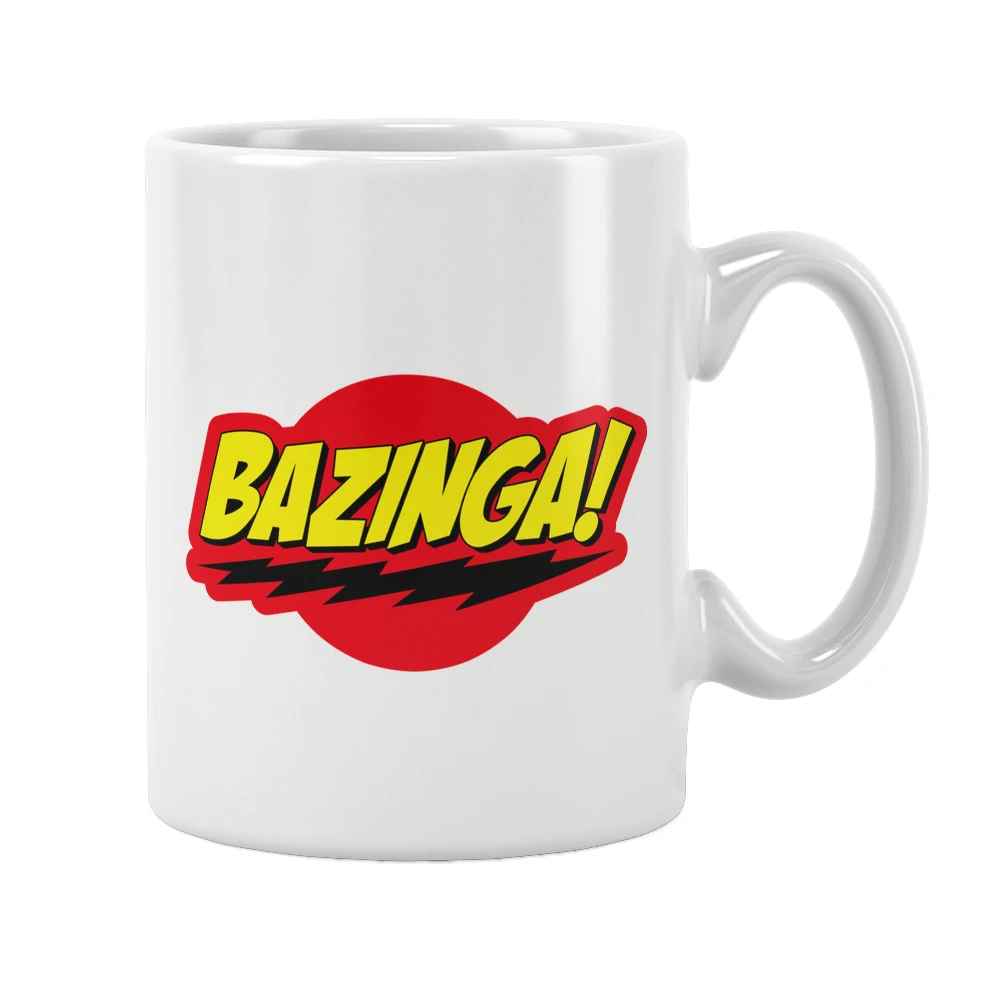 Bazinga Big Ban Theory Mug Coffee Tea Cup White Ceramic Funny Gift