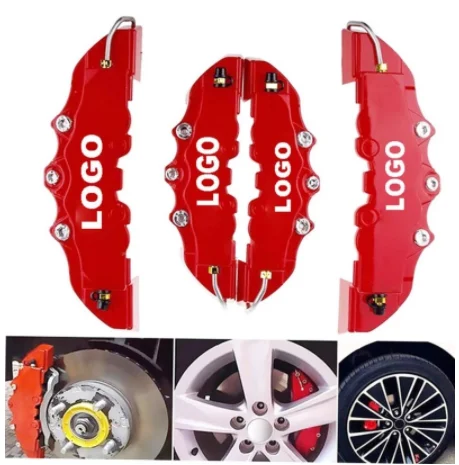 4Pcs 3D Disc Brake Caliper Cover Universal Style Disc Front and Rear Kit for Bmw Audi Mercedes