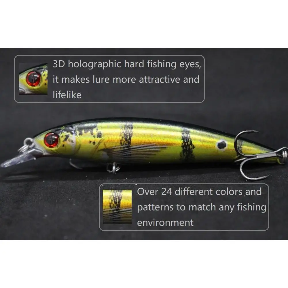 WLure Fishing Lure 15g 11cm Minnow folia wewnętrzna odbicie RealSkin malowanie System transferu wagi 2X mocne kotwiczki HM600