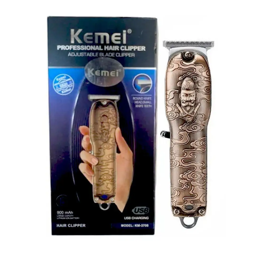 Maquina De Acabamento Profissional Kemei km 3708 novelty