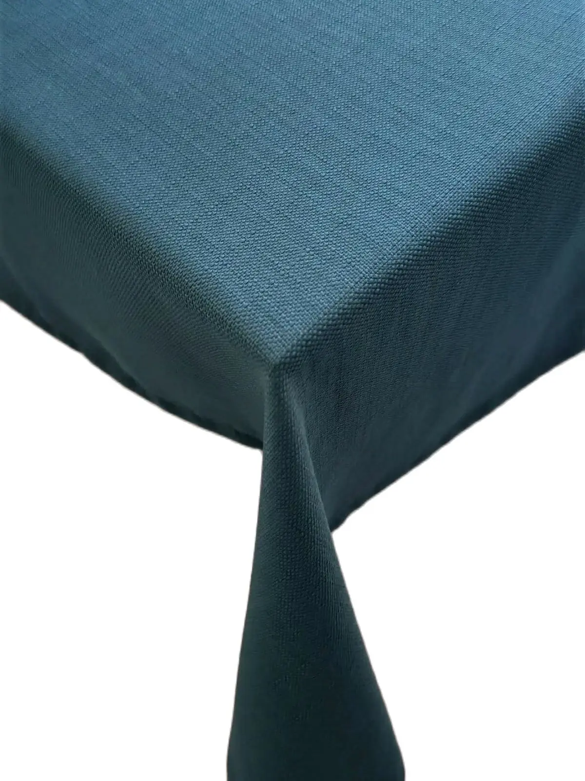 Linen Look Stain Resistant Cyan Green Table Linen  Wedding, Party,Sofa Cover Turkish Cotton For Rectangle Table