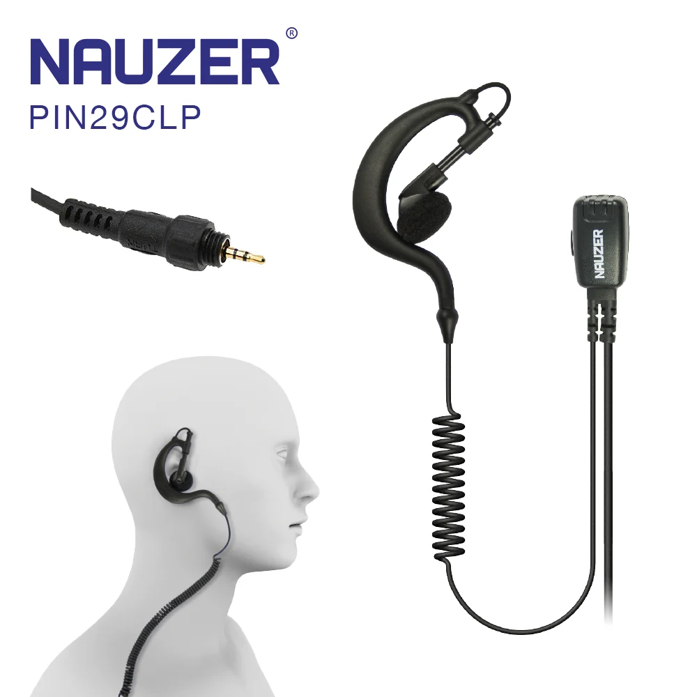 MOTOROLA CLP Series PIN-29-CLP NAUZER Pinganillo/Micro-headset for Walkies compatible with MOTOROLA CLP Series