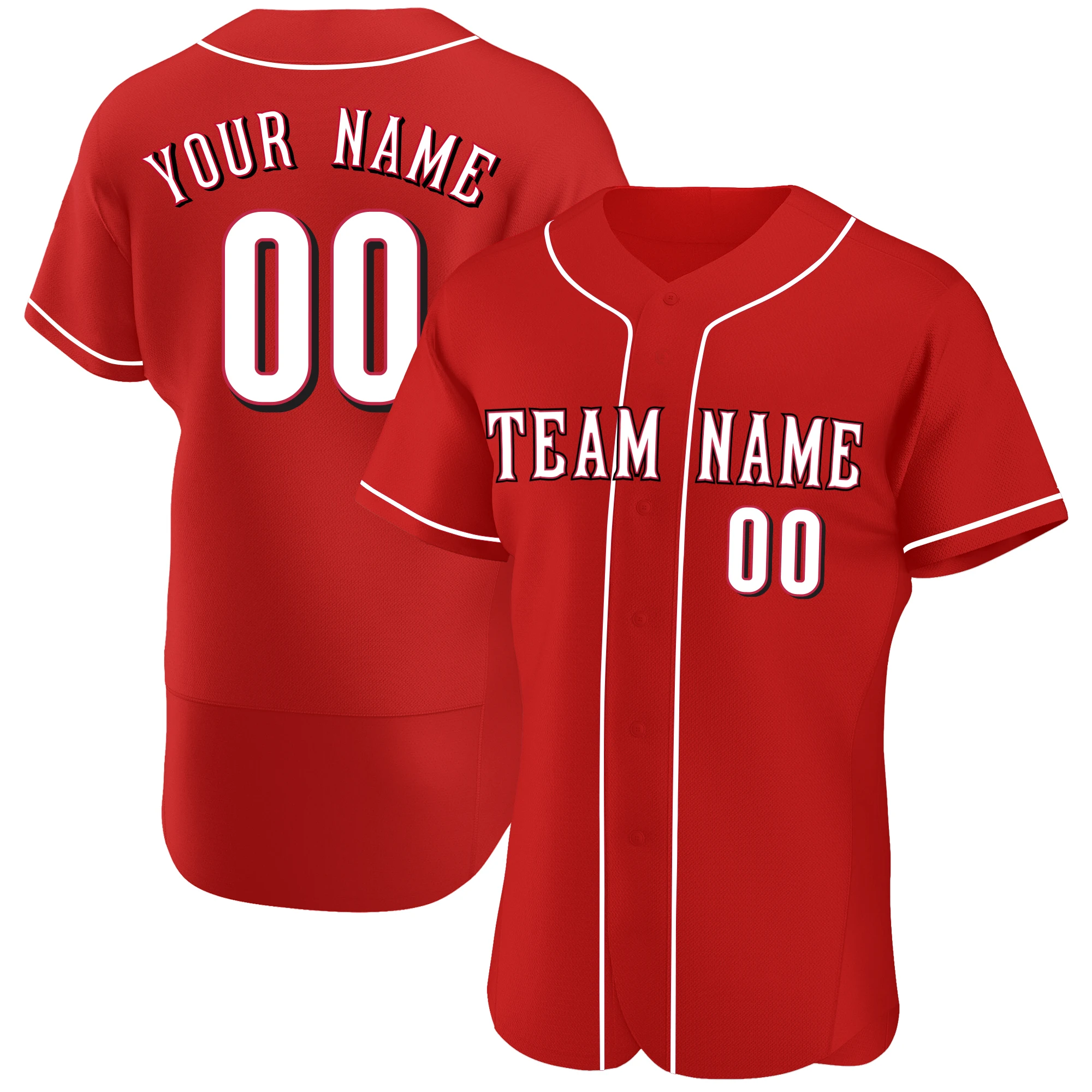 

Custom Baseball Jersey Full Sublimated Name Numbers Make Your Own Button-down Tee Shirts for Men Kids Outdoors Game Party