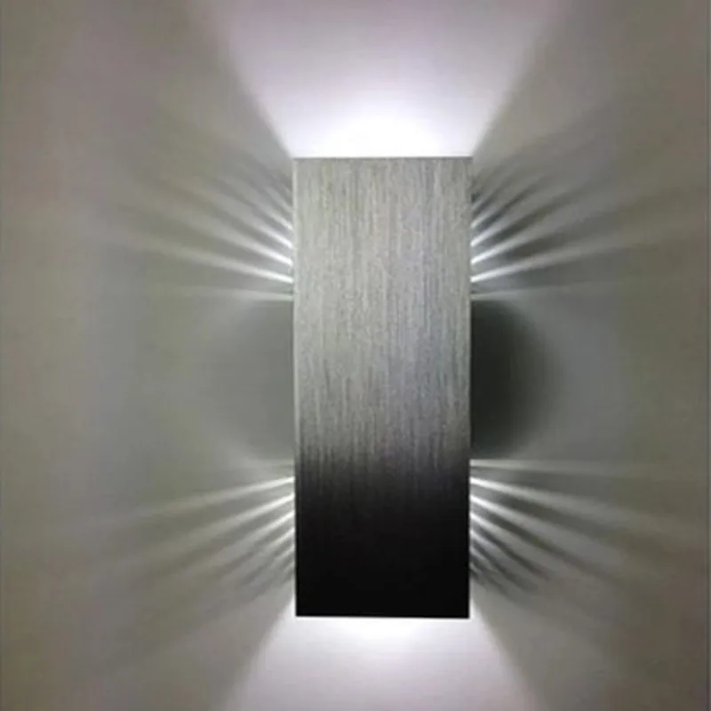 

Aluminium wall light rail project Square led Sconce lamp Modern aisle corridor stairs bedroom KTV indoor wall decor lights